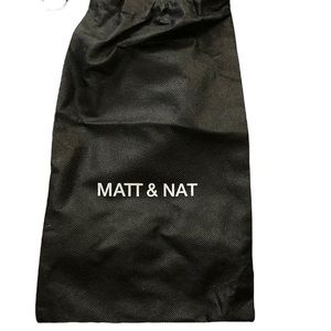 Small Matt & Nat black dust bag